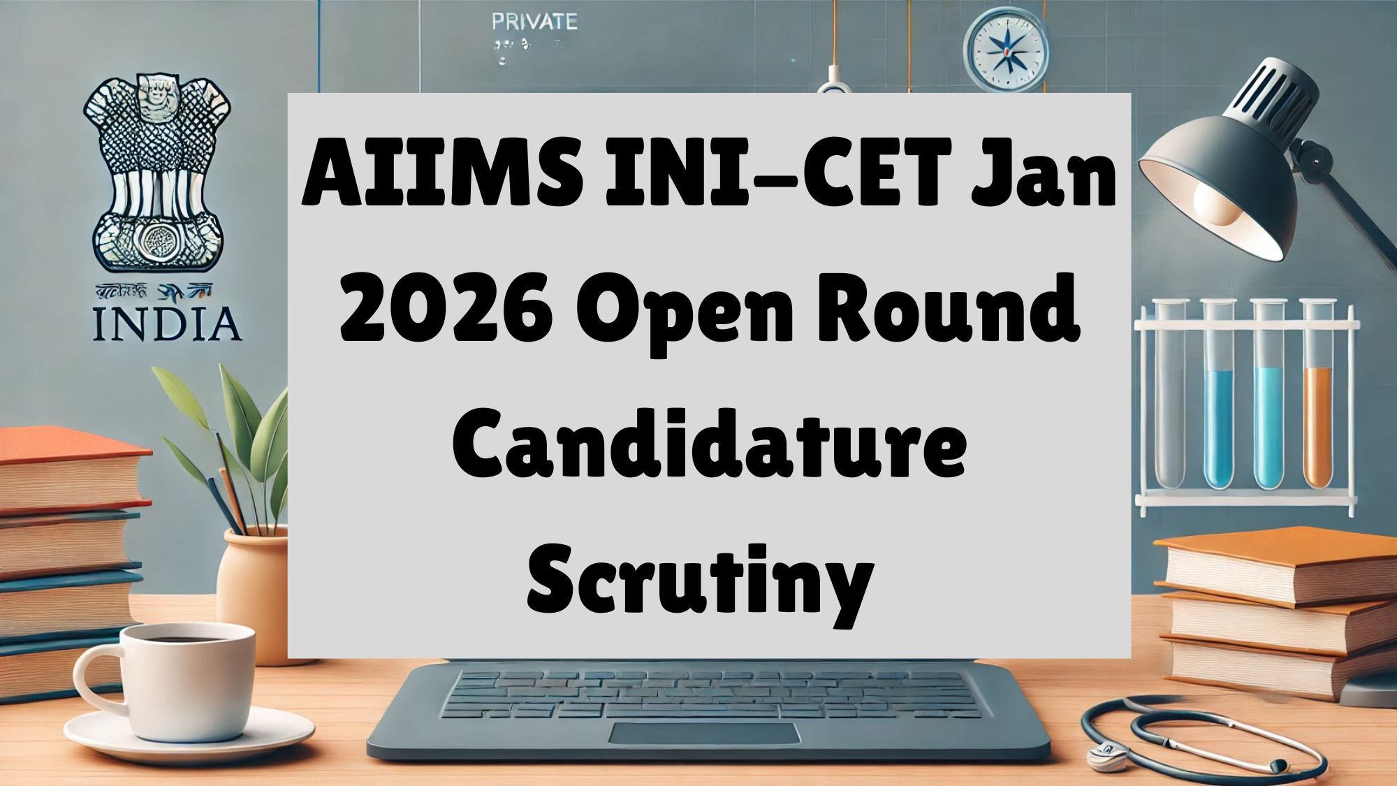 AIIMS INI-CET Jan 2026 Open Round Candidature Scrutiny