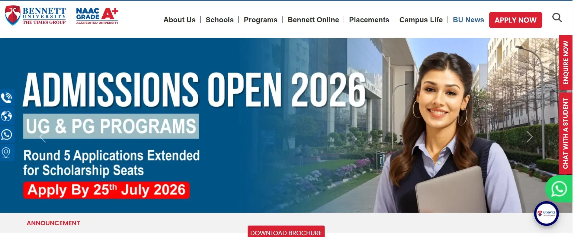 BENNETT UNIVERISTY PORTAL.webp
