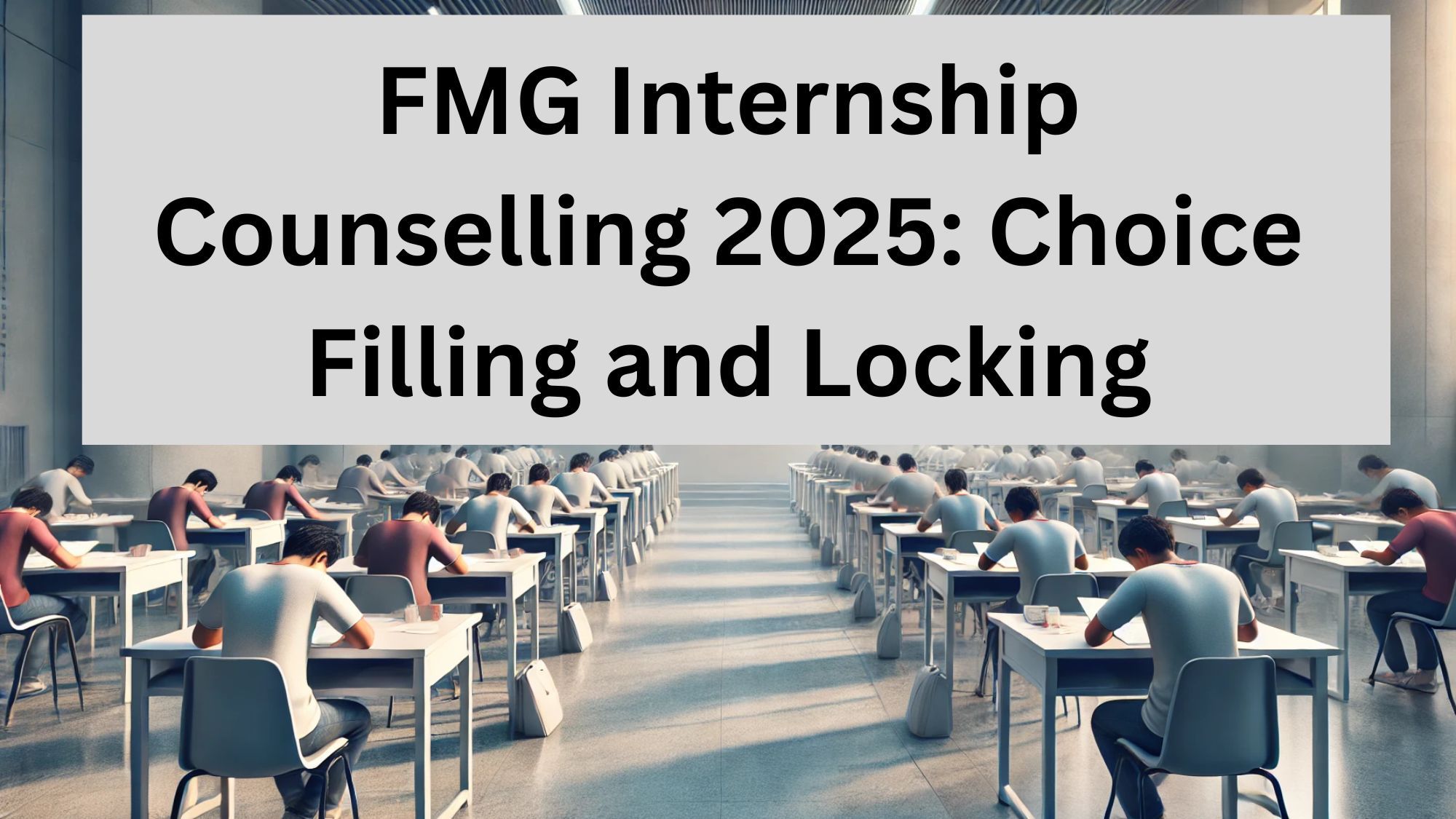 FMG Internship Counselling 2025: Choice Filling and Locking Process