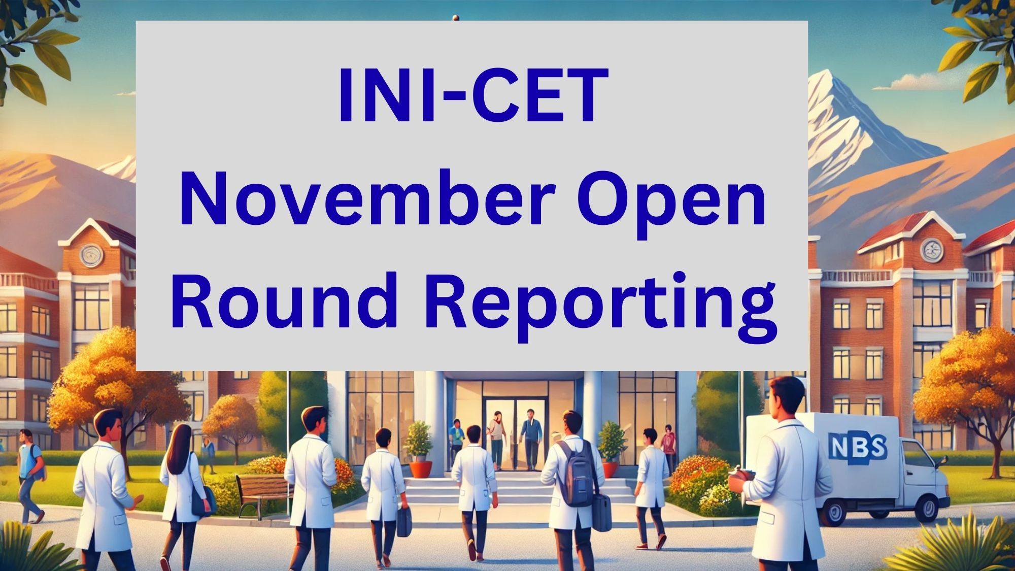 INI-CET November Open Round Reporting