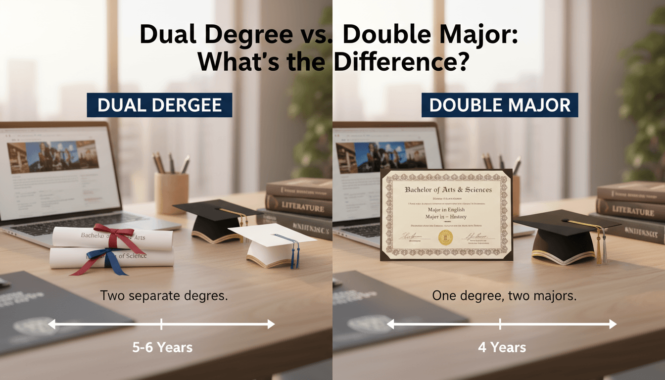 Dual Degree vs Double Major Comparison