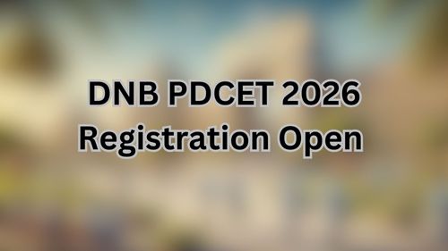 DNB PDCET 2026 Registration Open 