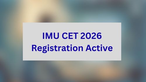 IMU CET 2026 Registration Active