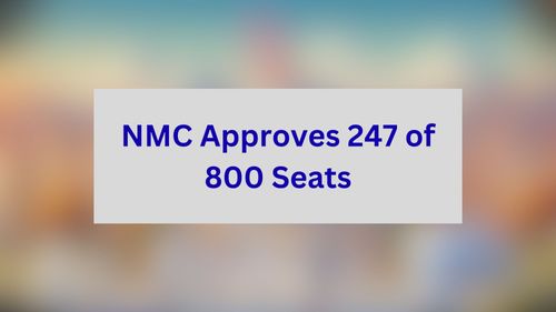 NMC Approves 247 of 800 Seats