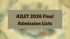 AILET 2026 Final Admission Lists