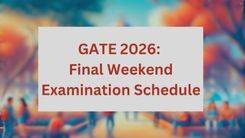 GATE 2026: Final Weekend Examination Schedule