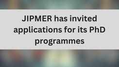 JIPMER has invited applications for its PhD programmes