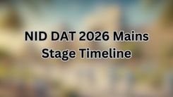 NID DAT 2026 Mains Stage Timeline