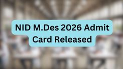 NID M.Des 2026 Admit Card Released