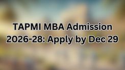 TAPMI MBA Admission 2026-28: Apply by Dec 29