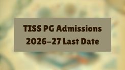TISS PG Admissions 2026-27