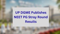 UP DGME Publishes NEET PG Stray Round Results